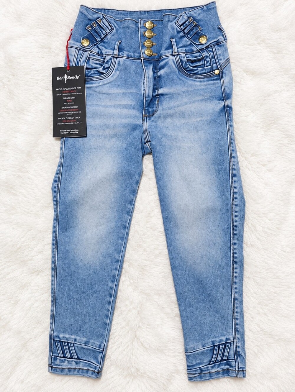 Bon BonUp Women’s Size 12 Colombian High Rise Skinny Jeans Light Wash NWT